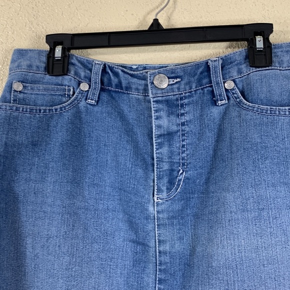 Nine West Vintage America Denim Jean Skirt Blue Size 10. - Picture 2 of 10